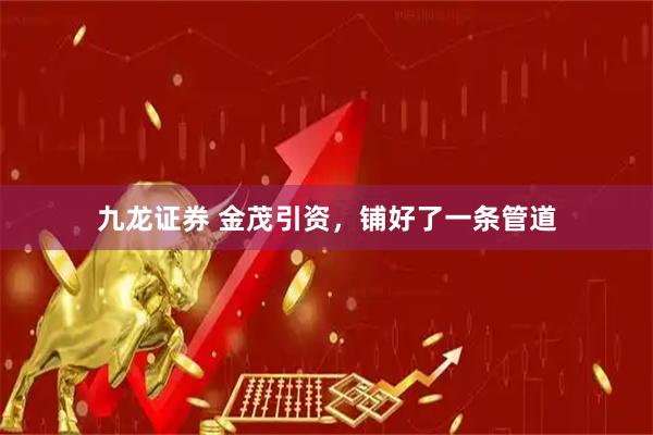 九龙证券 金茂引资，铺好了一条管道