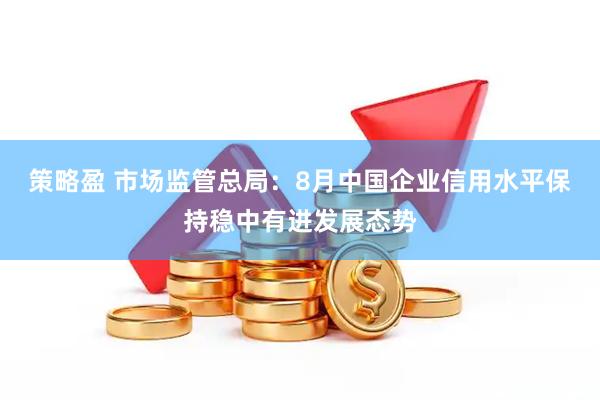 策略盈 市场监管总局：8月中国企业信用水平保持稳中有进发展态势