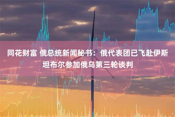 同花财富 俄总统新闻秘书：俄代表团已飞赴伊斯坦布尔参加俄乌第三轮谈判